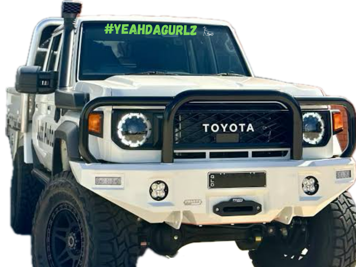 #YEAHDAGURLZ windscreen sticker