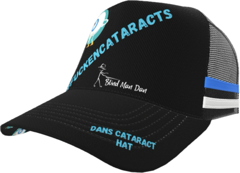 #FUCKENCATARACTS Trucker cap (in stock)