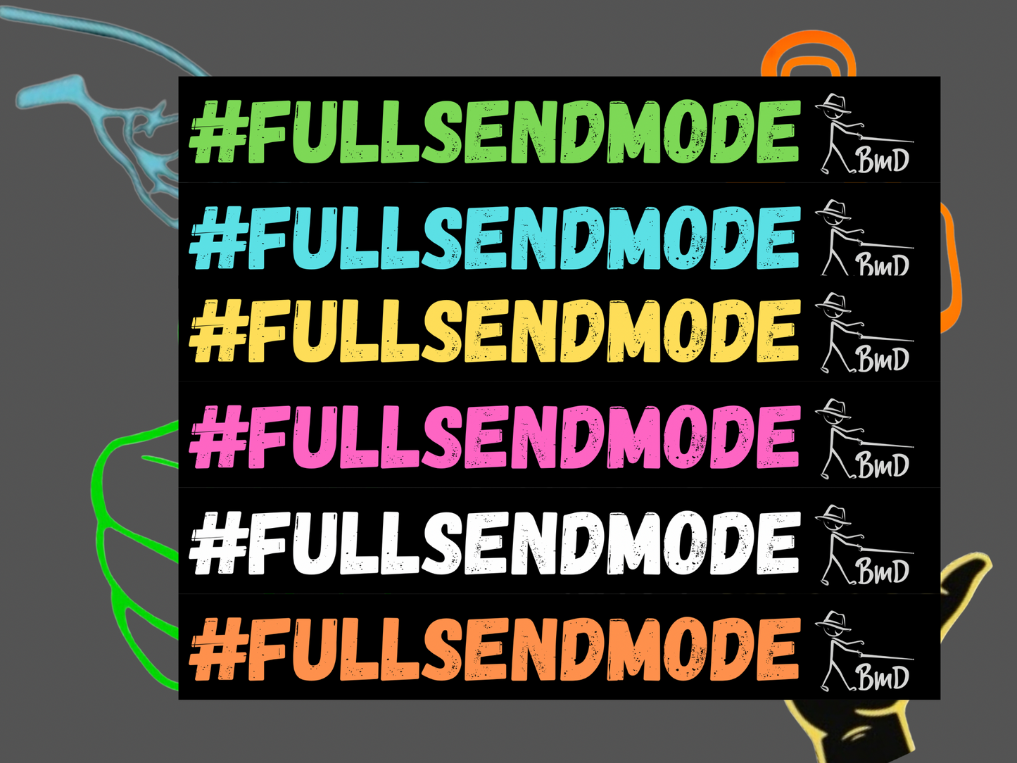 #FULLSENDMODE windscreen sticker