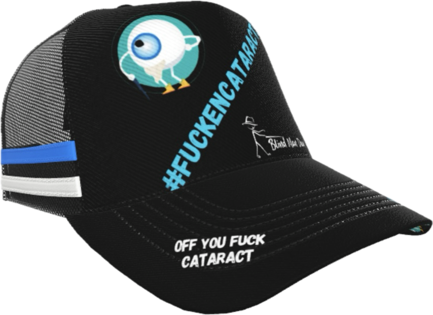 #FUCKENCATARACTS Trucker cap (in stock)