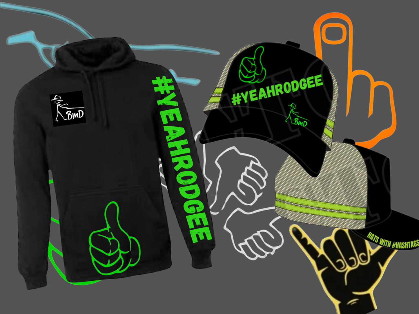 Hoodie/CAP Bundle #YEAHRODGEE