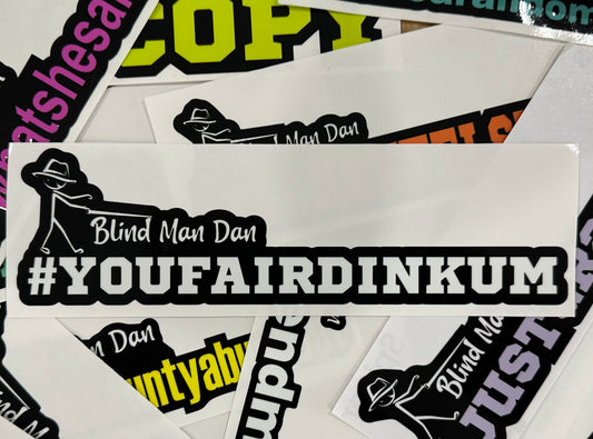 Sticker #YOUFAIRDINKUM