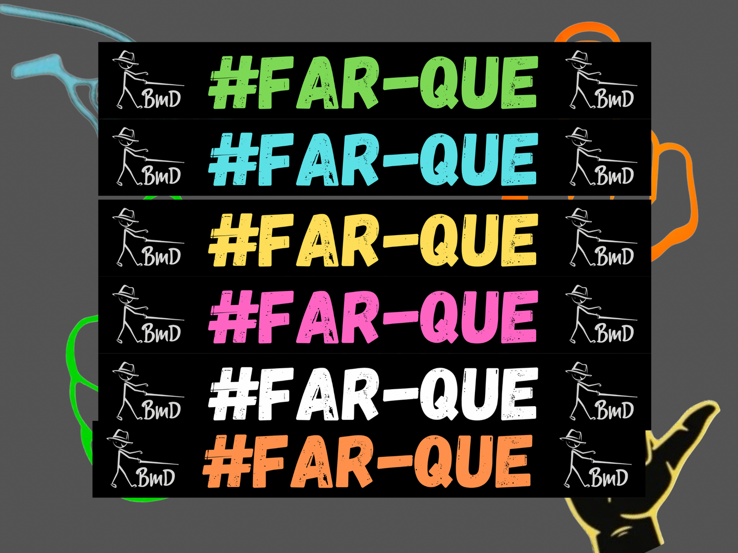 #FAR-QUE windscreen sticker