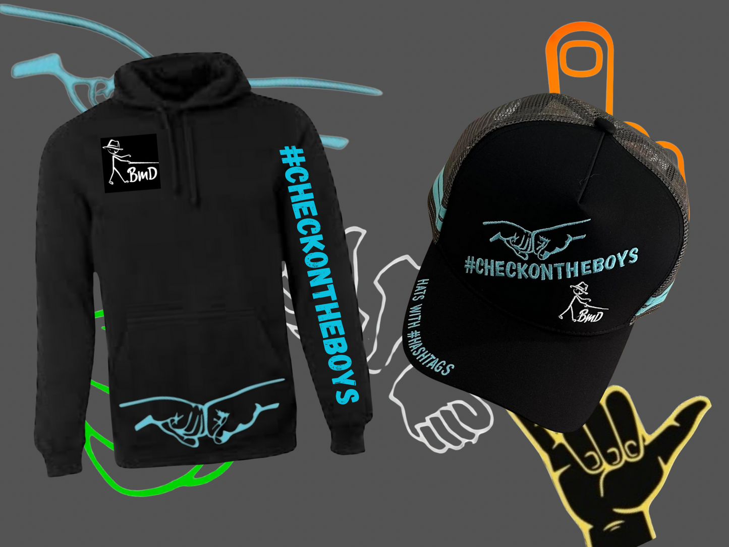 Hoodie/CAP Bundle #CHECKONTHEBOYS