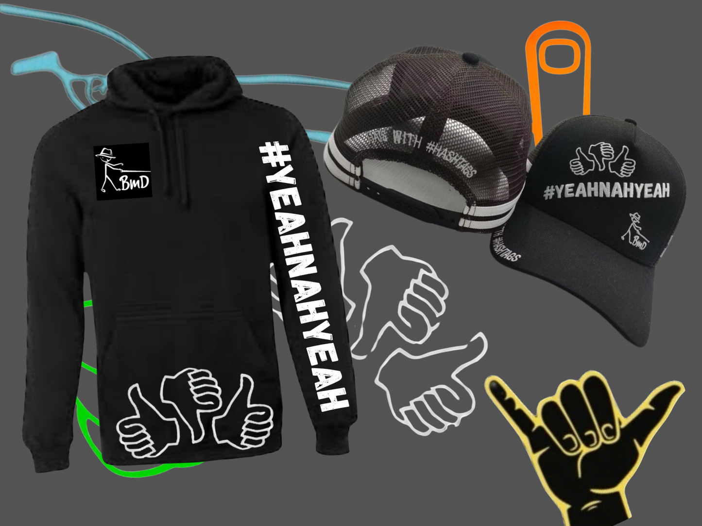 Hoodie/CAP Bundle #YEAHNAHYEAH